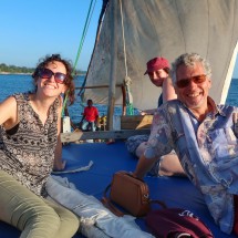 On a dhow for sunset